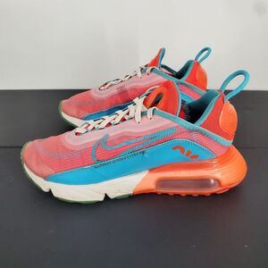 Nike Air Max 2090 Shoes Womens Size 6.5 Crimson Aqua Teal Green Glow CT6692-891